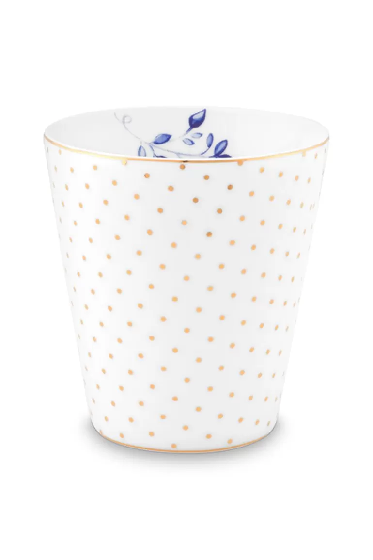 Kaffeetassen<Pip Studio Royal Stripes Tasse Dots S Weis