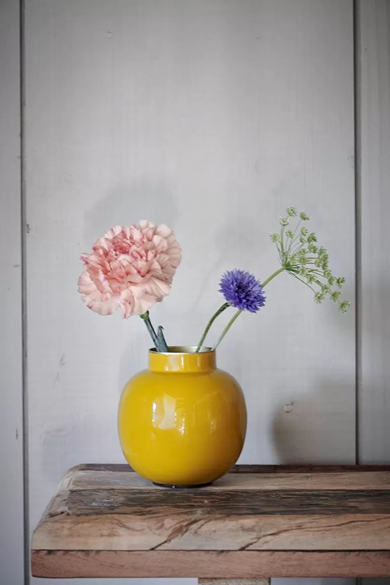 Sale Kleine Vasen<Pip Studio Runde Mini Vase 10 Cm Gelb