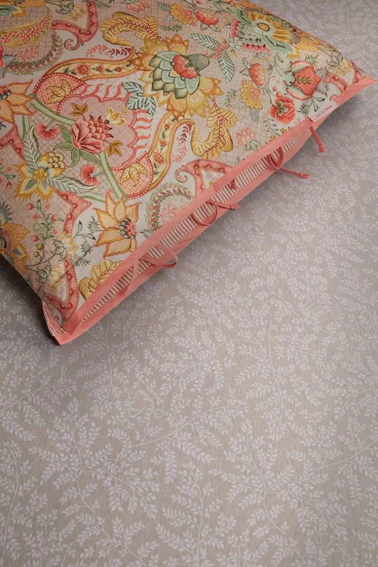 Laken<Pip Studio Spannbettlaken Leafy Khaki Beige