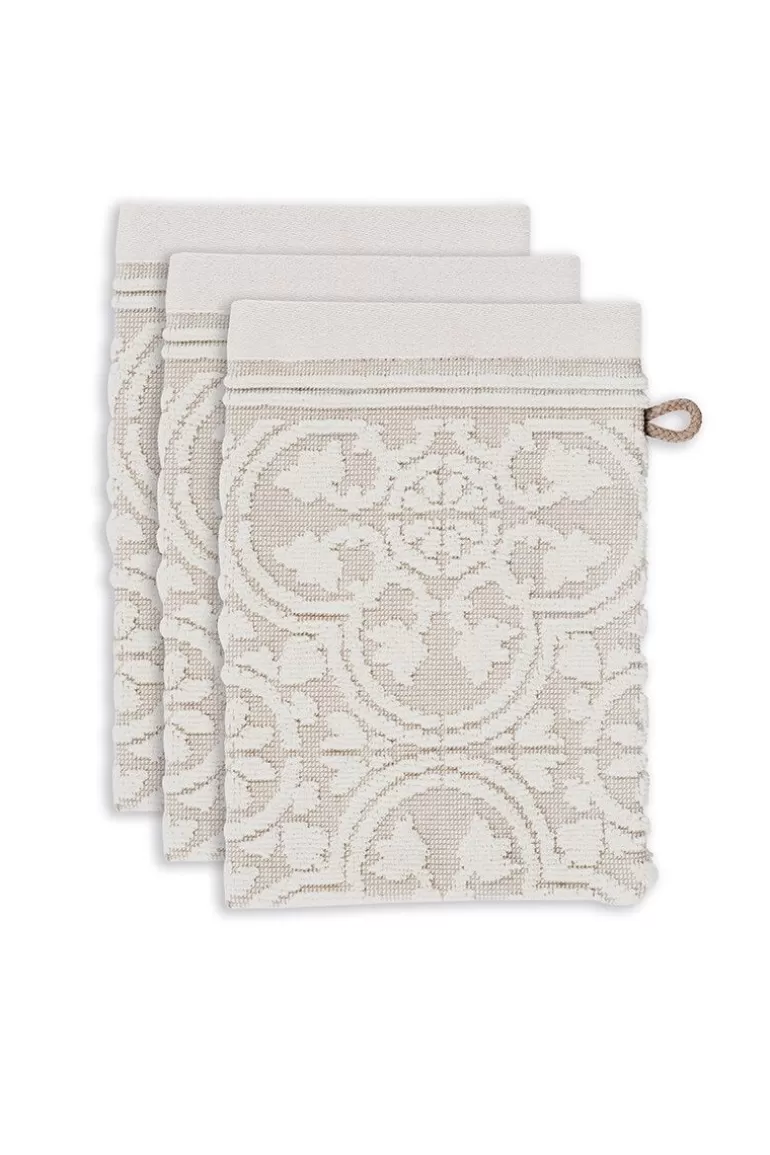 Waschlappen<Pip Studio Waschlappen Set/3 Tile De Pip 16X22 Cm Khaki