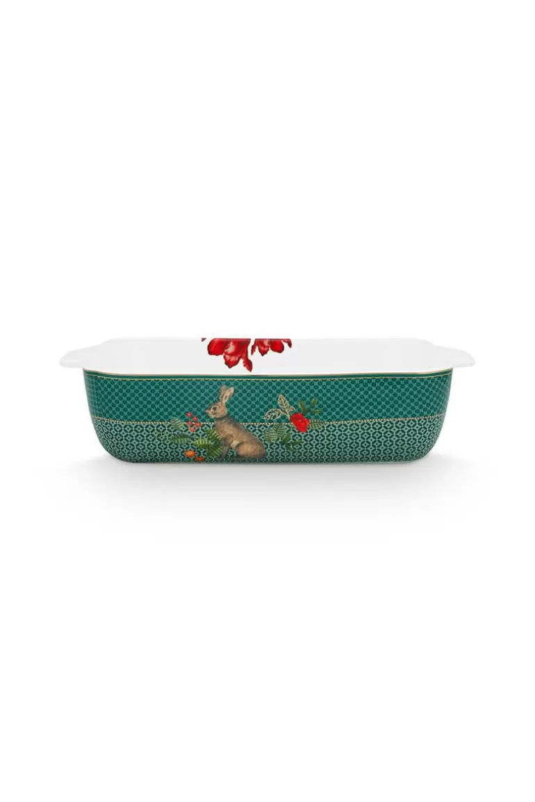 Backgeschirr<Pip Studio Winter Wonderland Servierschale Rechteckig Gros Grun