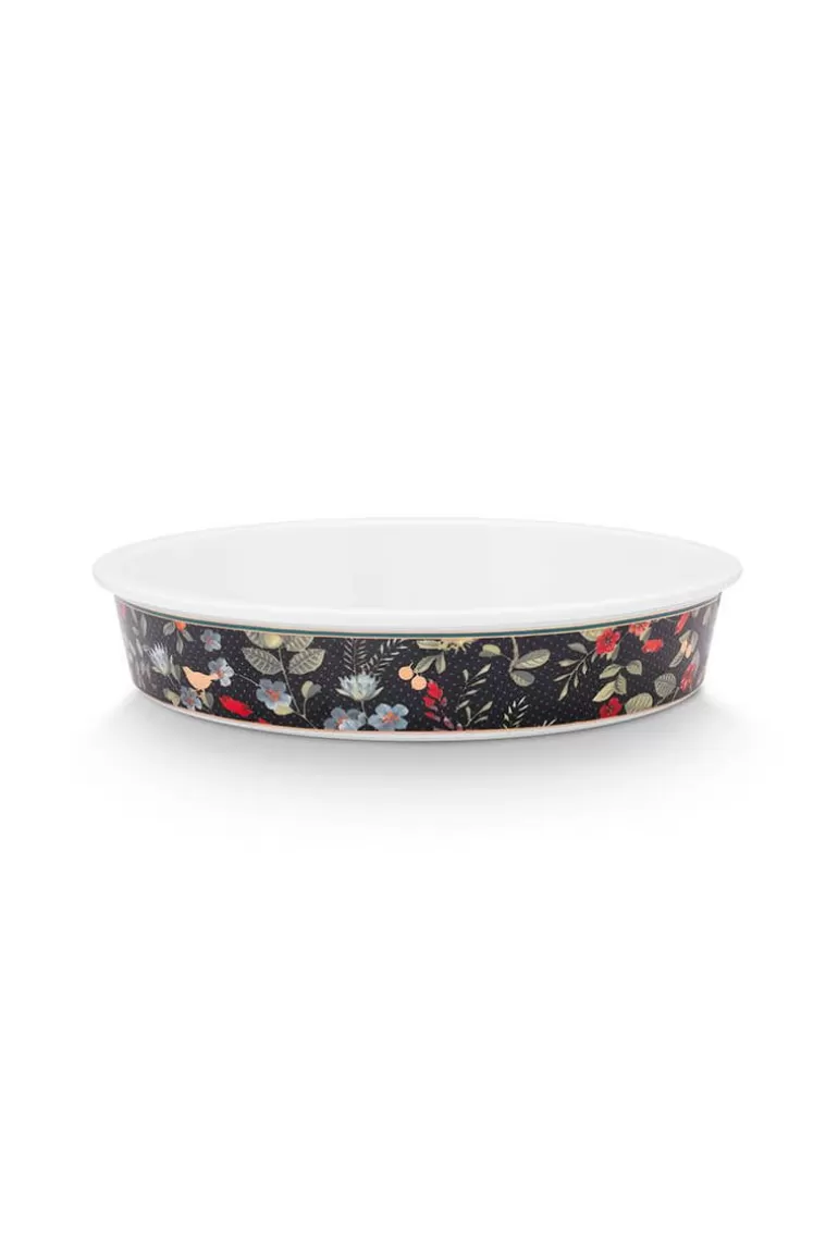 Backgeschirr<Pip Studio Winter Wonderland Servierschale Runden Dunkelblau