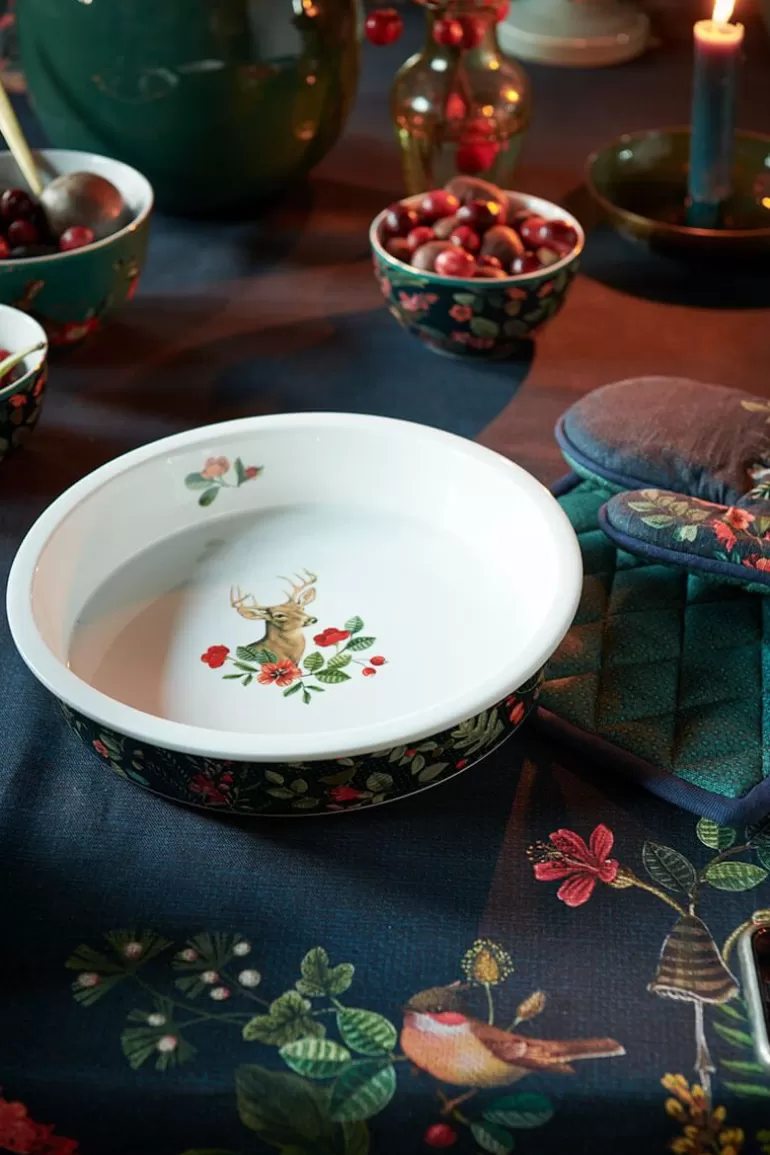 Backgeschirr<Pip Studio Winter Wonderland Servierschale Runden Dunkelblau